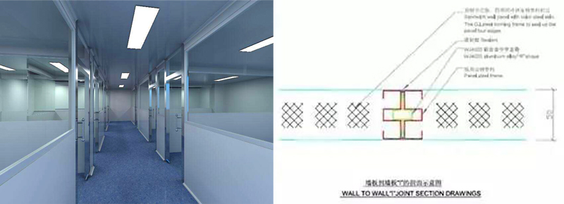 巖棉玻鎂夾芯板,凈化板材 巖棉玻鎂夾芯板,凈化板材